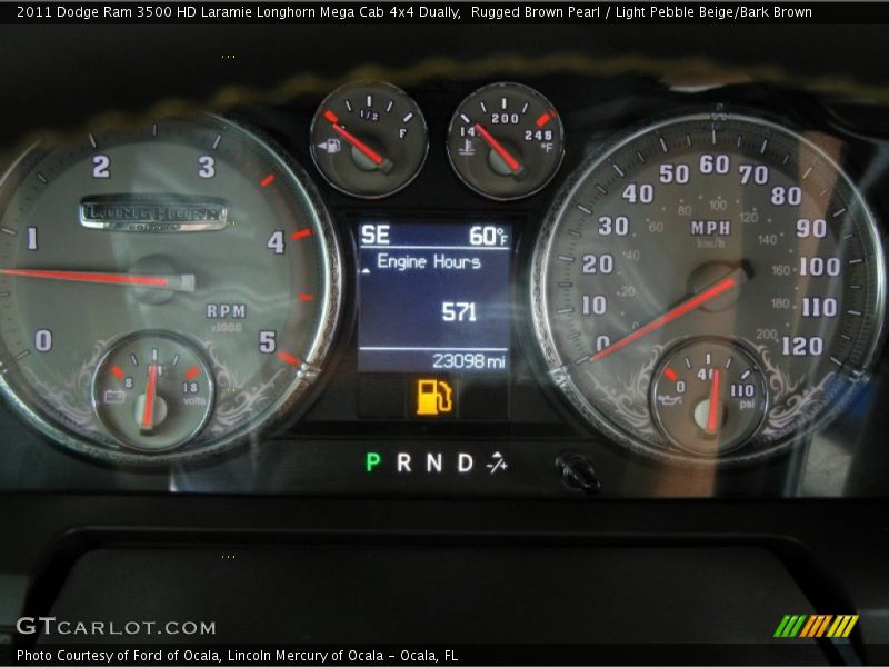  2011 Ram 3500 HD Laramie Longhorn Mega Cab 4x4 Dually Laramie Longhorn Mega Cab 4x4 Dually Gauges