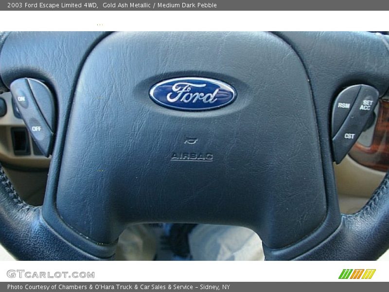 Gold Ash Metallic / Medium Dark Pebble 2003 Ford Escape Limited 4WD