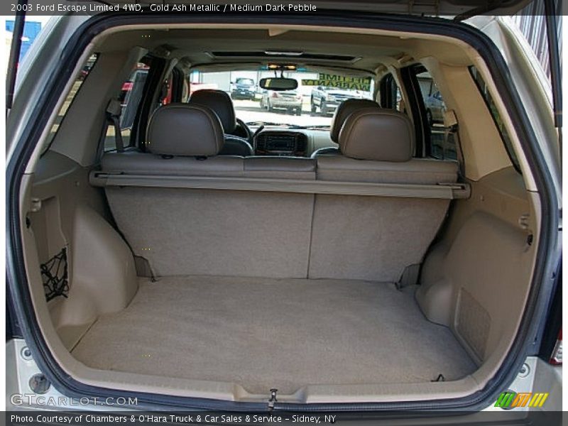 Gold Ash Metallic / Medium Dark Pebble 2003 Ford Escape Limited 4WD