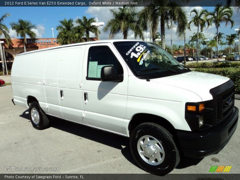 Oxford White / Medium Flint 2012 Ford E Series Van E250 Extended Cargo