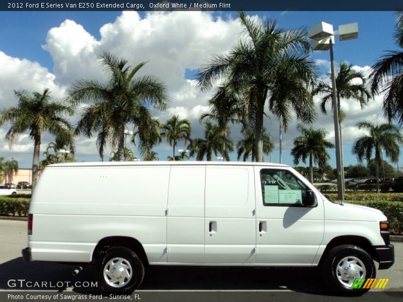 Oxford White / Medium Flint 2012 Ford E Series Van E250 Extended Cargo