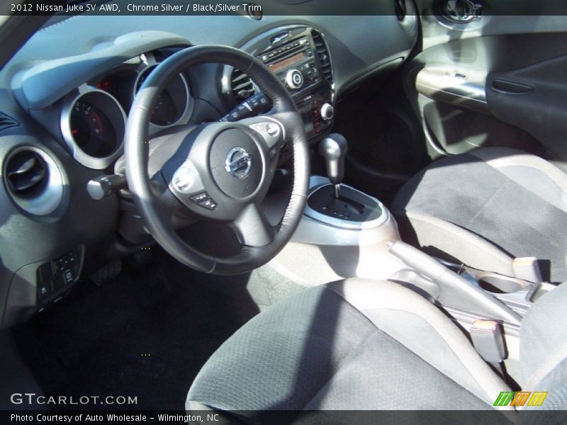 Chrome Silver / Black/Silver Trim 2012 Nissan Juke SV AWD