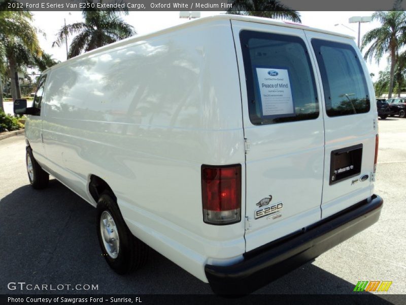 Oxford White / Medium Flint 2012 Ford E Series Van E250 Extended Cargo