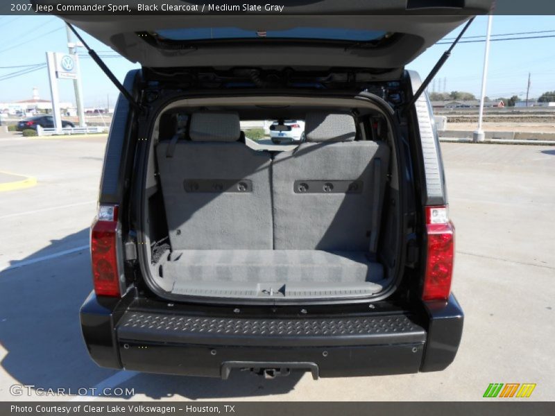 Black Clearcoat / Medium Slate Gray 2007 Jeep Commander Sport