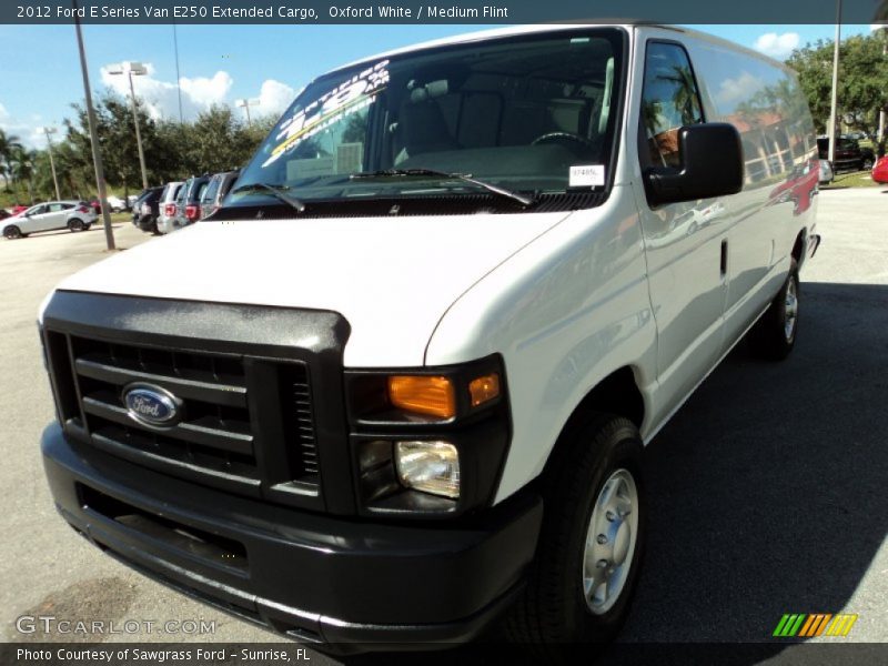 Oxford White / Medium Flint 2012 Ford E Series Van E250 Extended Cargo