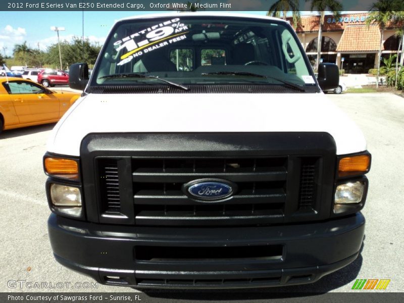Oxford White / Medium Flint 2012 Ford E Series Van E250 Extended Cargo