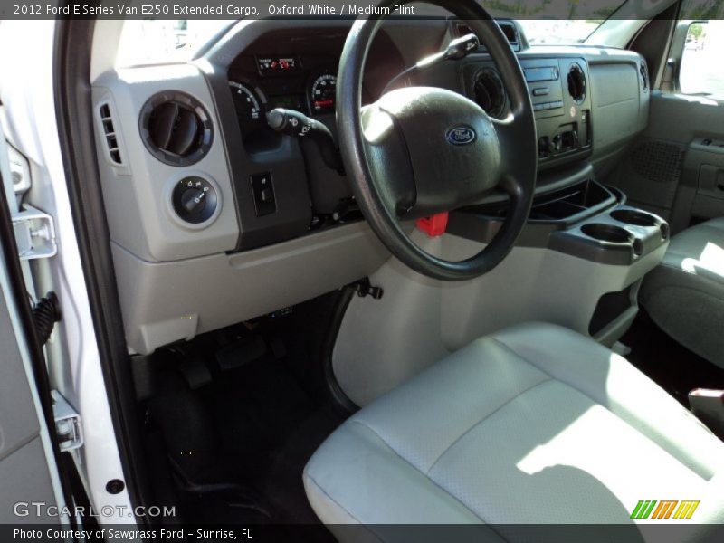 Oxford White / Medium Flint 2012 Ford E Series Van E250 Extended Cargo