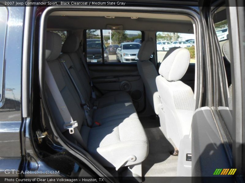 Black Clearcoat / Medium Slate Gray 2007 Jeep Commander Sport