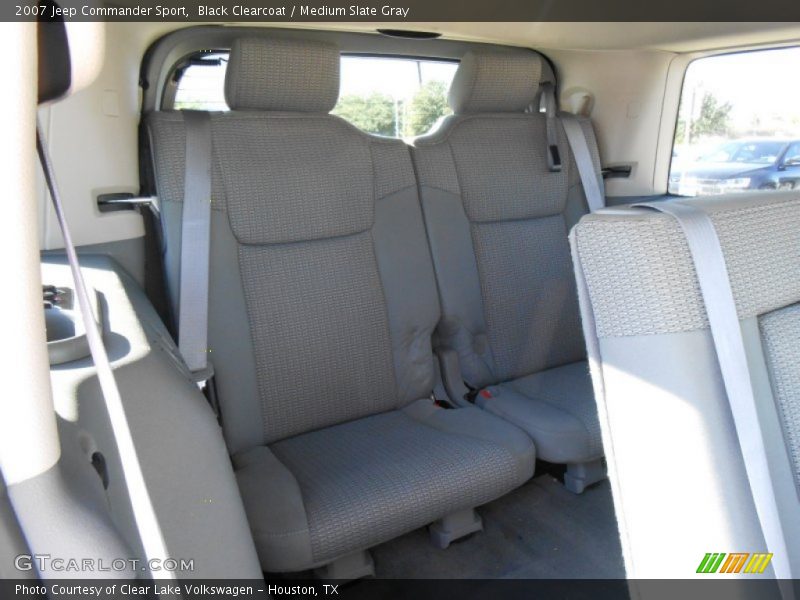 Black Clearcoat / Medium Slate Gray 2007 Jeep Commander Sport