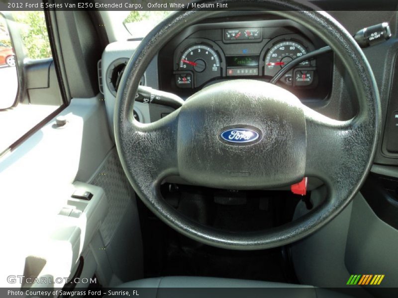 Oxford White / Medium Flint 2012 Ford E Series Van E250 Extended Cargo
