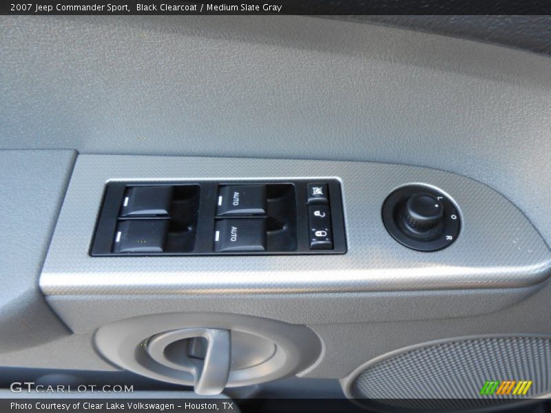 Black Clearcoat / Medium Slate Gray 2007 Jeep Commander Sport