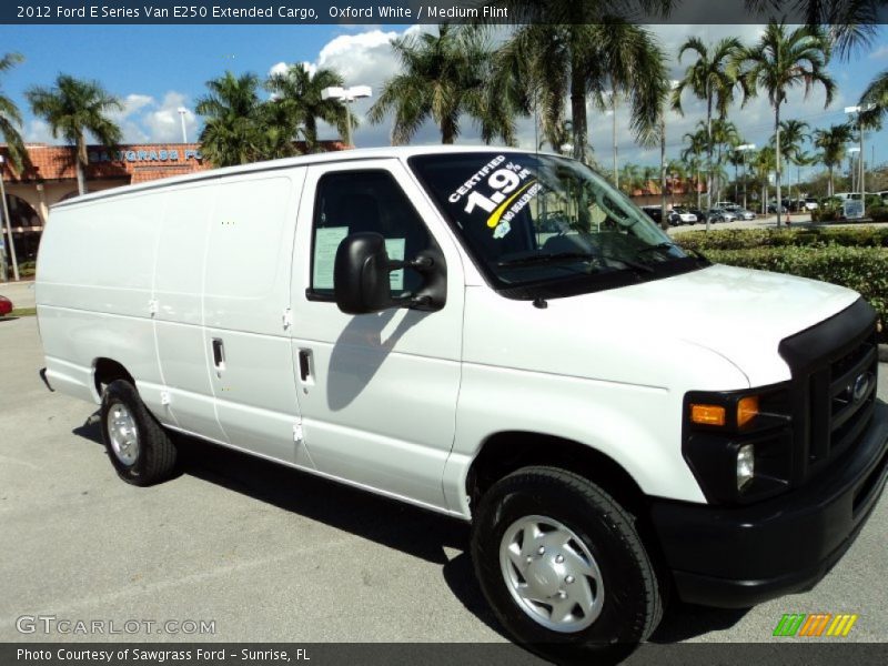 Oxford White / Medium Flint 2012 Ford E Series Van E250 Extended Cargo