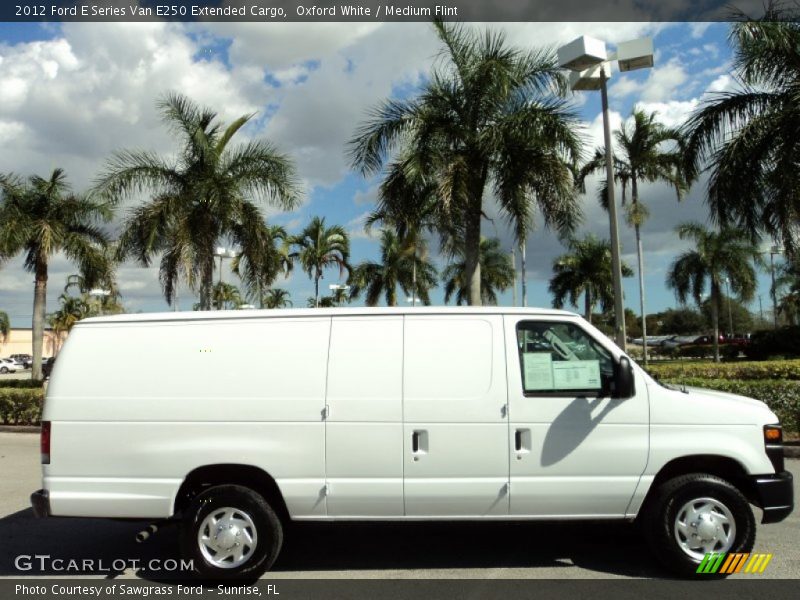 Oxford White / Medium Flint 2012 Ford E Series Van E250 Extended Cargo