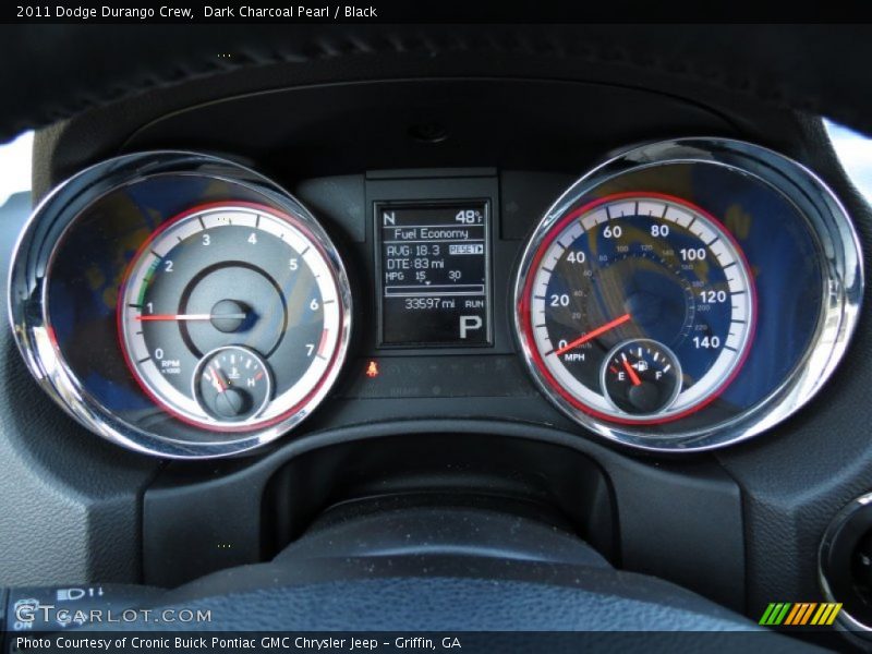 Dark Charcoal Pearl / Black 2011 Dodge Durango Crew