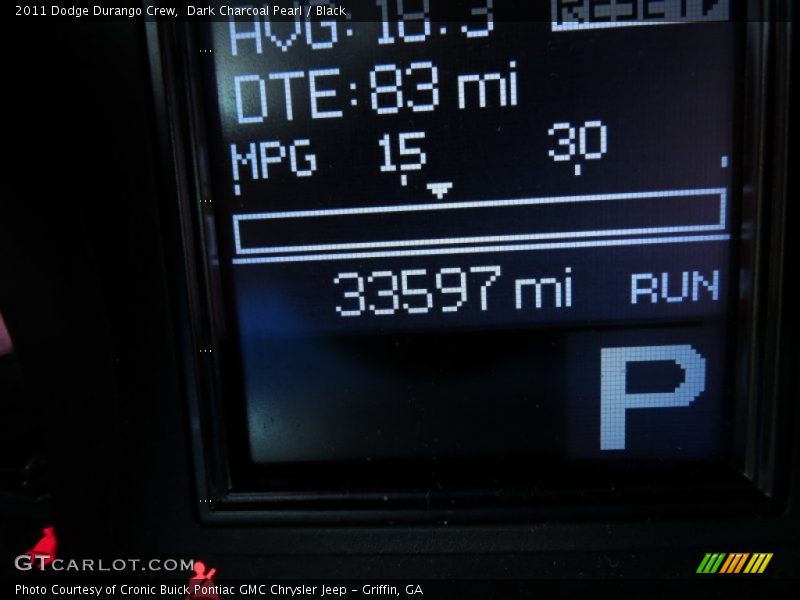 Dark Charcoal Pearl / Black 2011 Dodge Durango Crew