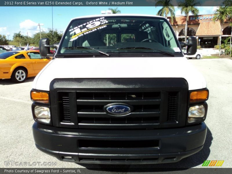 Oxford White / Medium Flint 2012 Ford E Series Van E250 Extended Cargo