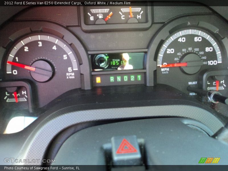 Oxford White / Medium Flint 2012 Ford E Series Van E250 Extended Cargo