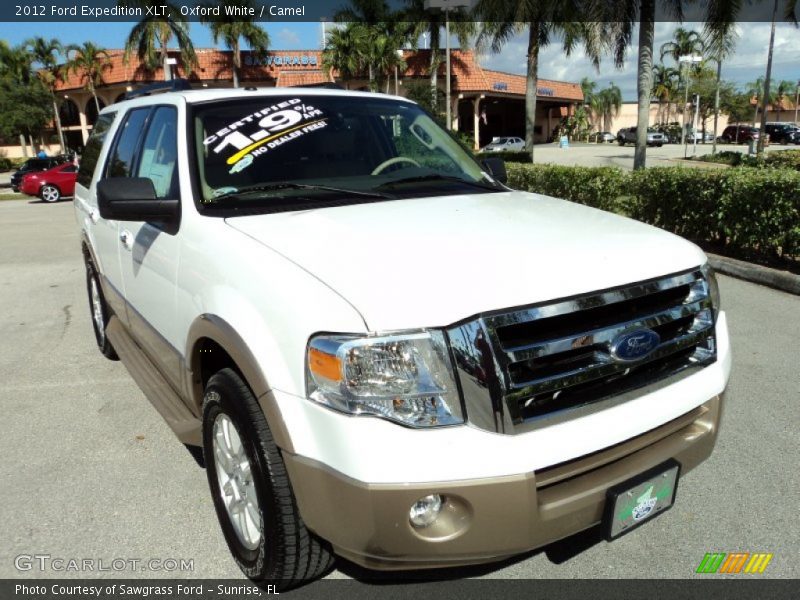 Oxford White / Camel 2012 Ford Expedition XLT