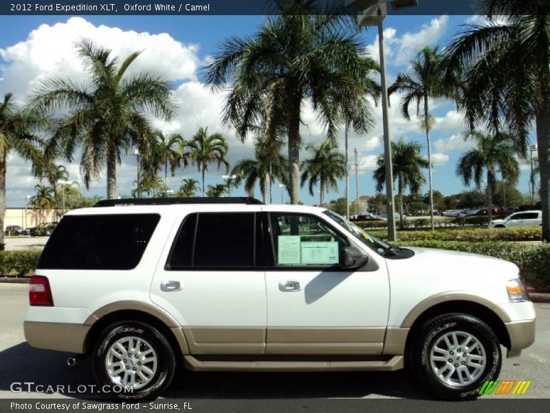 Oxford White / Camel 2012 Ford Expedition XLT