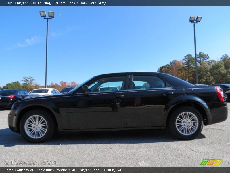 Brilliant Black / Dark Slate Gray 2009 Chrysler 300 Touring