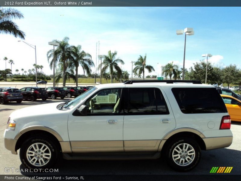 Oxford White / Camel 2012 Ford Expedition XLT