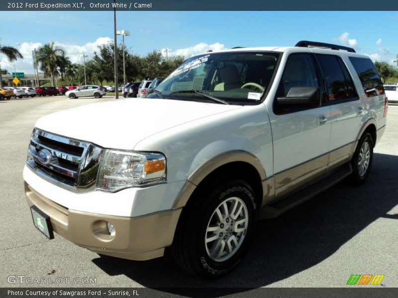 Oxford White / Camel 2012 Ford Expedition XLT
