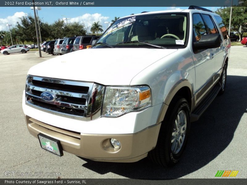 Oxford White / Camel 2012 Ford Expedition XLT