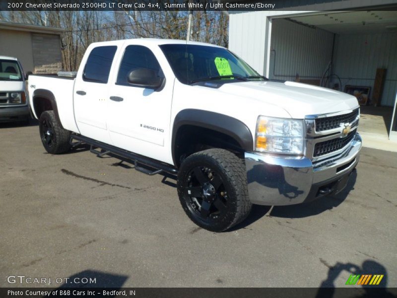 Summit White / Light Cashmere/Ebony 2007 Chevrolet Silverado 2500HD LT Crew Cab 4x4