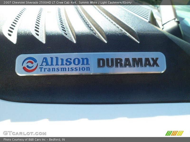 Summit White / Light Cashmere/Ebony 2007 Chevrolet Silverado 2500HD LT Crew Cab 4x4