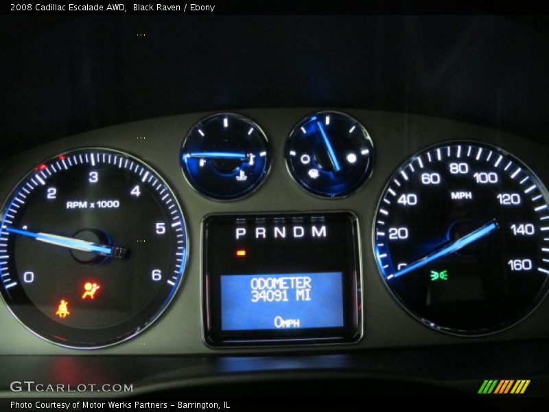 Black Raven / Ebony 2008 Cadillac Escalade AWD