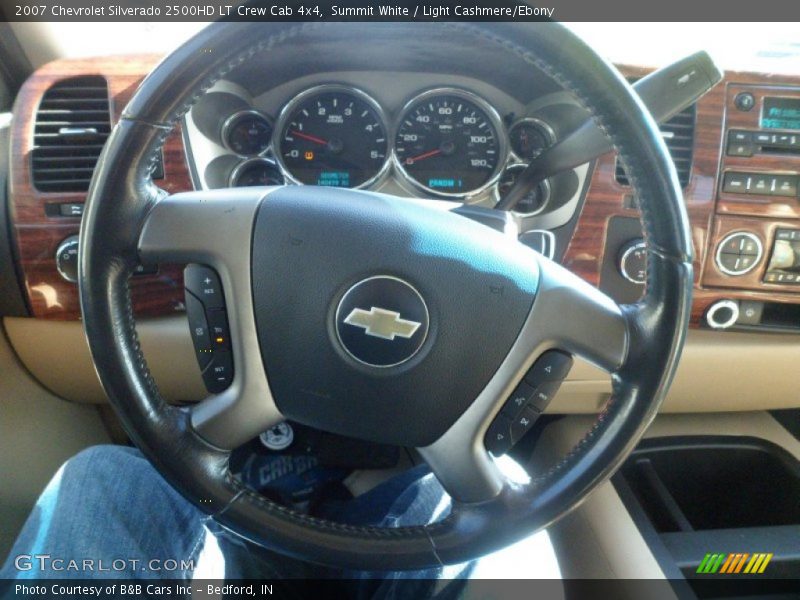 Summit White / Light Cashmere/Ebony 2007 Chevrolet Silverado 2500HD LT Crew Cab 4x4