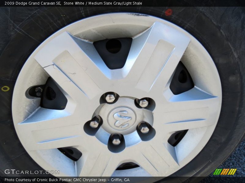 Stone White / Medium Slate Gray/Light Shale 2009 Dodge Grand Caravan SE