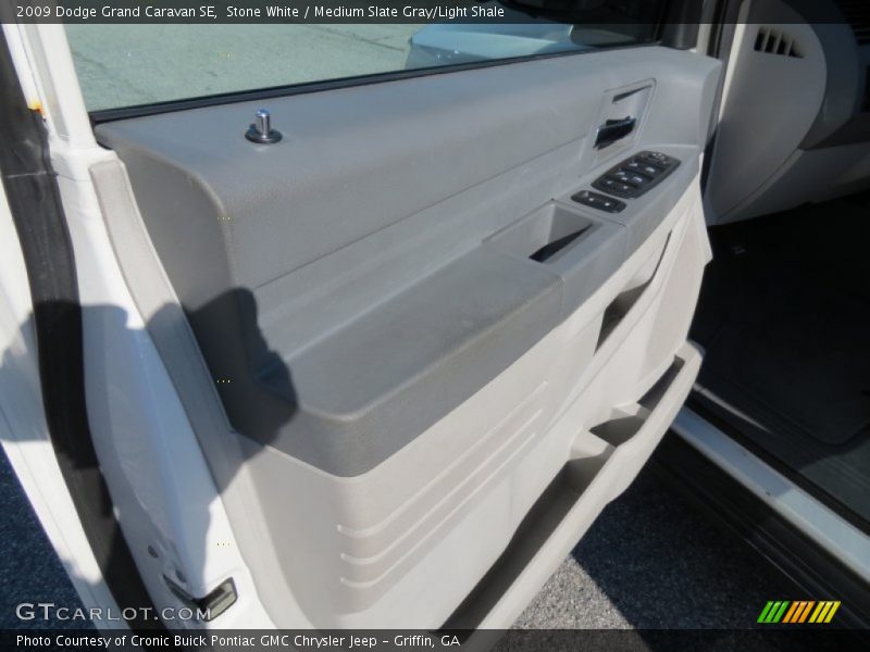 Stone White / Medium Slate Gray/Light Shale 2009 Dodge Grand Caravan SE
