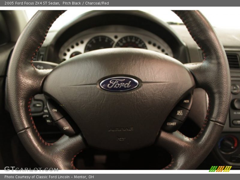 Pitch Black / Charcoal/Red 2005 Ford Focus ZX4 ST Sedan