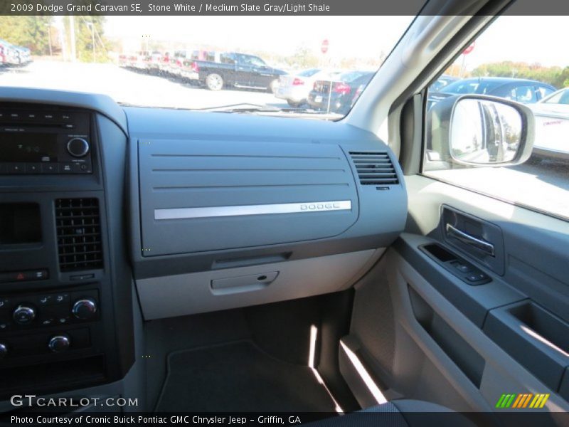 Stone White / Medium Slate Gray/Light Shale 2009 Dodge Grand Caravan SE