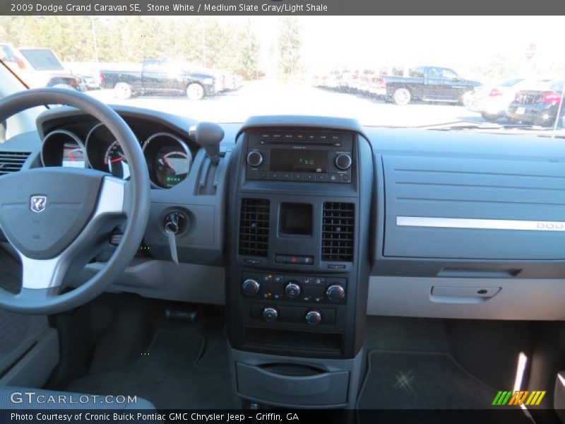 Stone White / Medium Slate Gray/Light Shale 2009 Dodge Grand Caravan SE