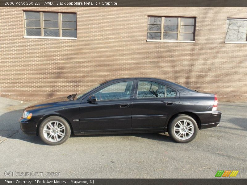 Black Sapphire Metallic / Graphite 2006 Volvo S60 2.5T AWD