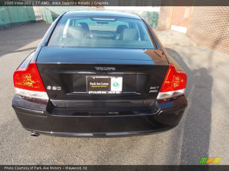 Black Sapphire Metallic / Graphite 2006 Volvo S60 2.5T AWD