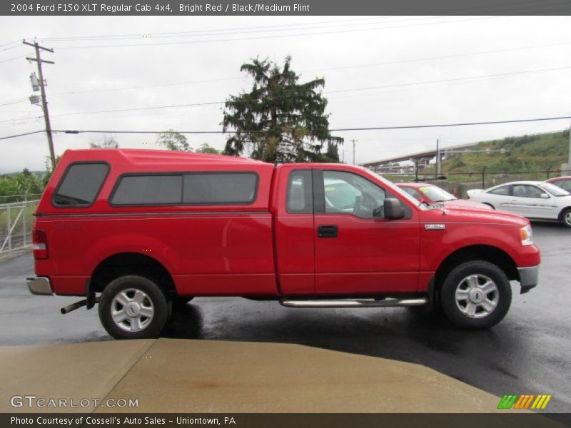 Bright Red / Black/Medium Flint 2004 Ford F150 XLT Regular Cab 4x4