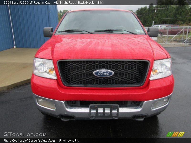 Bright Red / Black/Medium Flint 2004 Ford F150 XLT Regular Cab 4x4