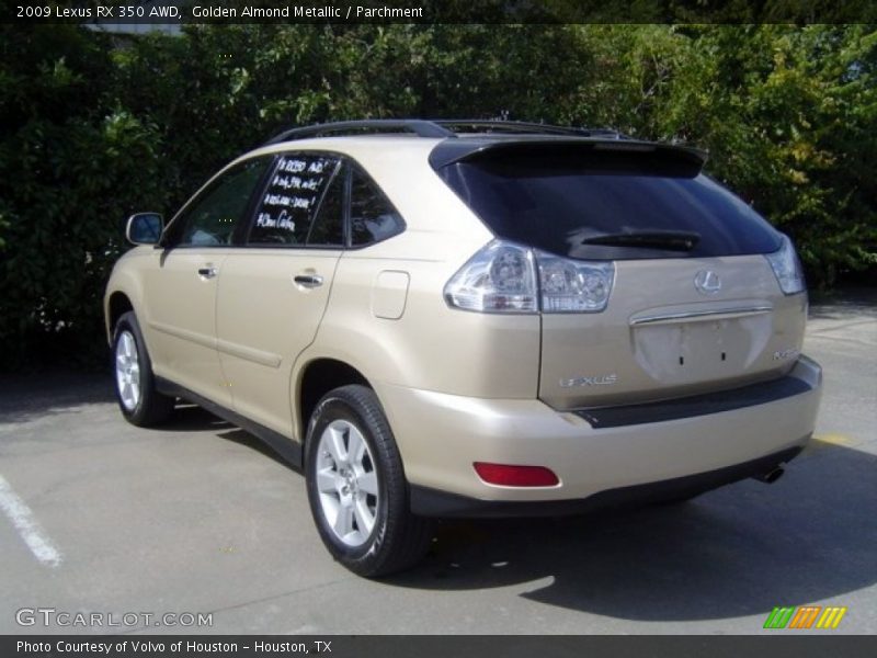 Golden Almond Metallic / Parchment 2009 Lexus RX 350 AWD