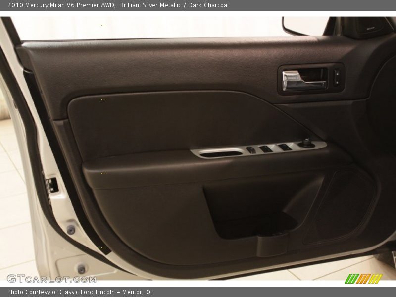 Brilliant Silver Metallic / Dark Charcoal 2010 Mercury Milan V6 Premier AWD