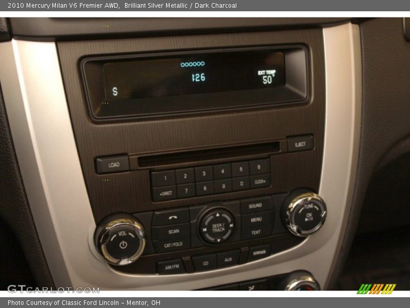 Brilliant Silver Metallic / Dark Charcoal 2010 Mercury Milan V6 Premier AWD