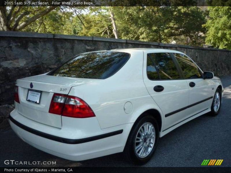 Polar White / Sand Beige 2005 Saab 9-5 Arc Sedan