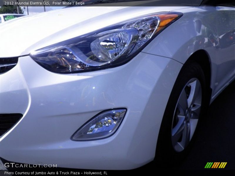 Polar White / Beige 2012 Hyundai Elantra GLS