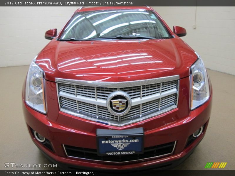 Crystal Red Tintcoat / Shale/Brownstone 2012 Cadillac SRX Premium AWD