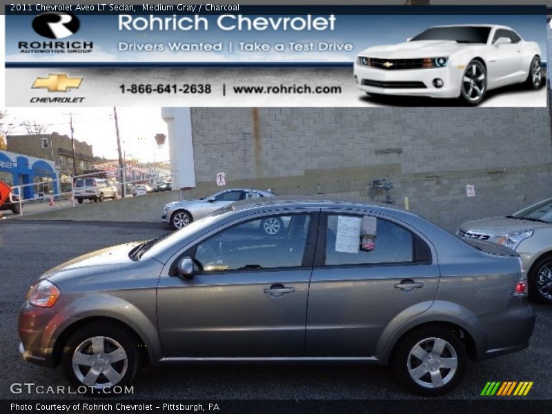 Medium Gray / Charcoal 2011 Chevrolet Aveo LT Sedan