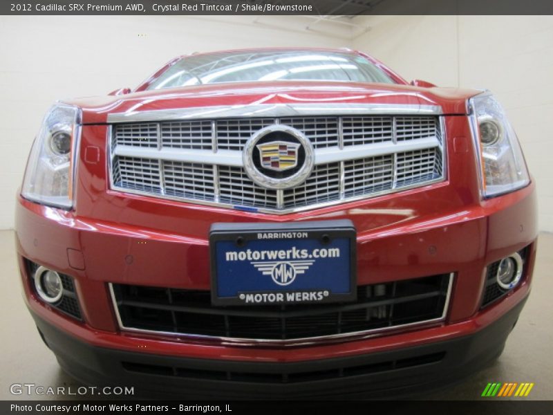 Crystal Red Tintcoat / Shale/Brownstone 2012 Cadillac SRX Premium AWD