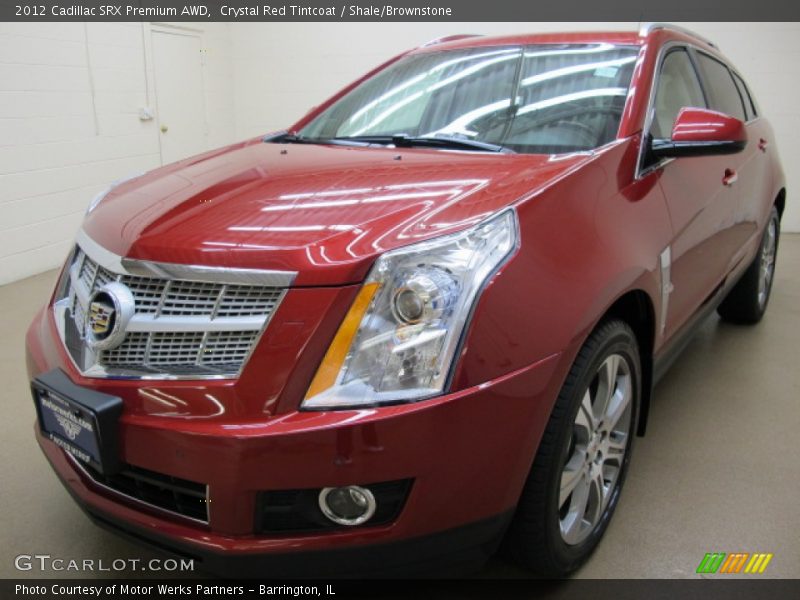 Crystal Red Tintcoat / Shale/Brownstone 2012 Cadillac SRX Premium AWD