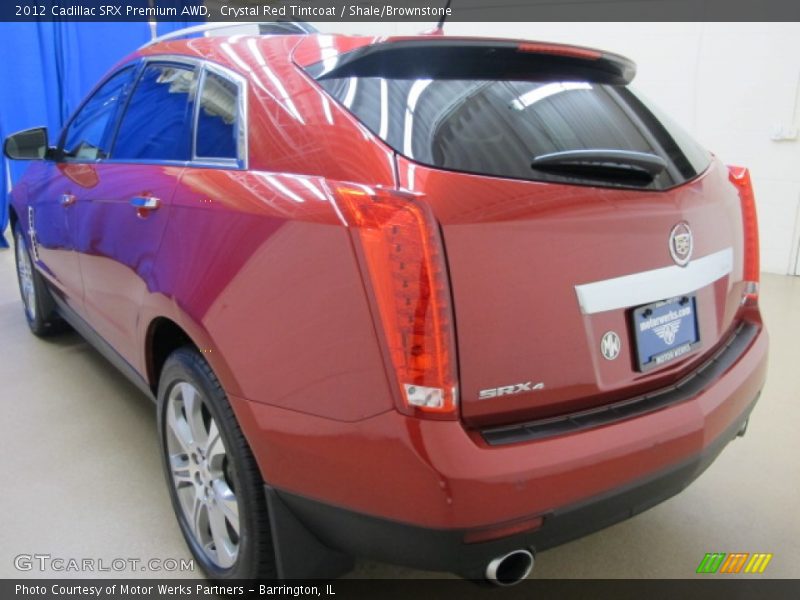 Crystal Red Tintcoat / Shale/Brownstone 2012 Cadillac SRX Premium AWD